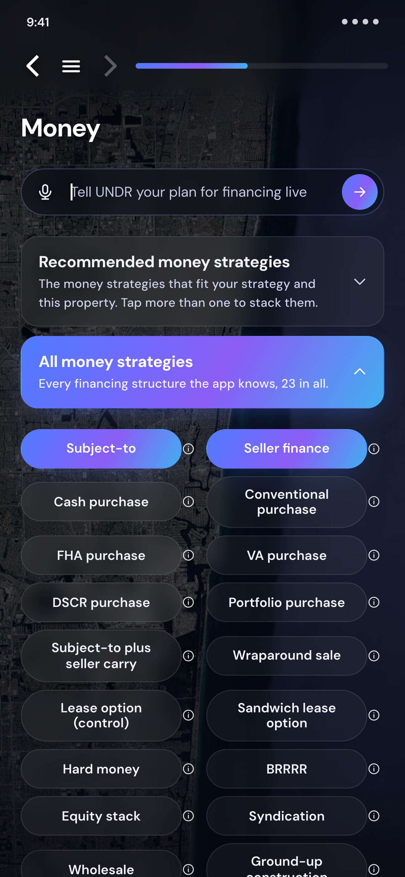 Every financing structure UNDR knows
