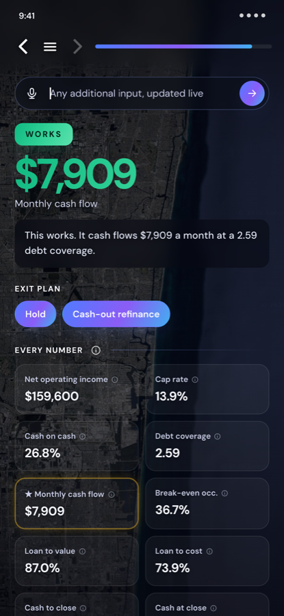The UNDR deal verdict screen